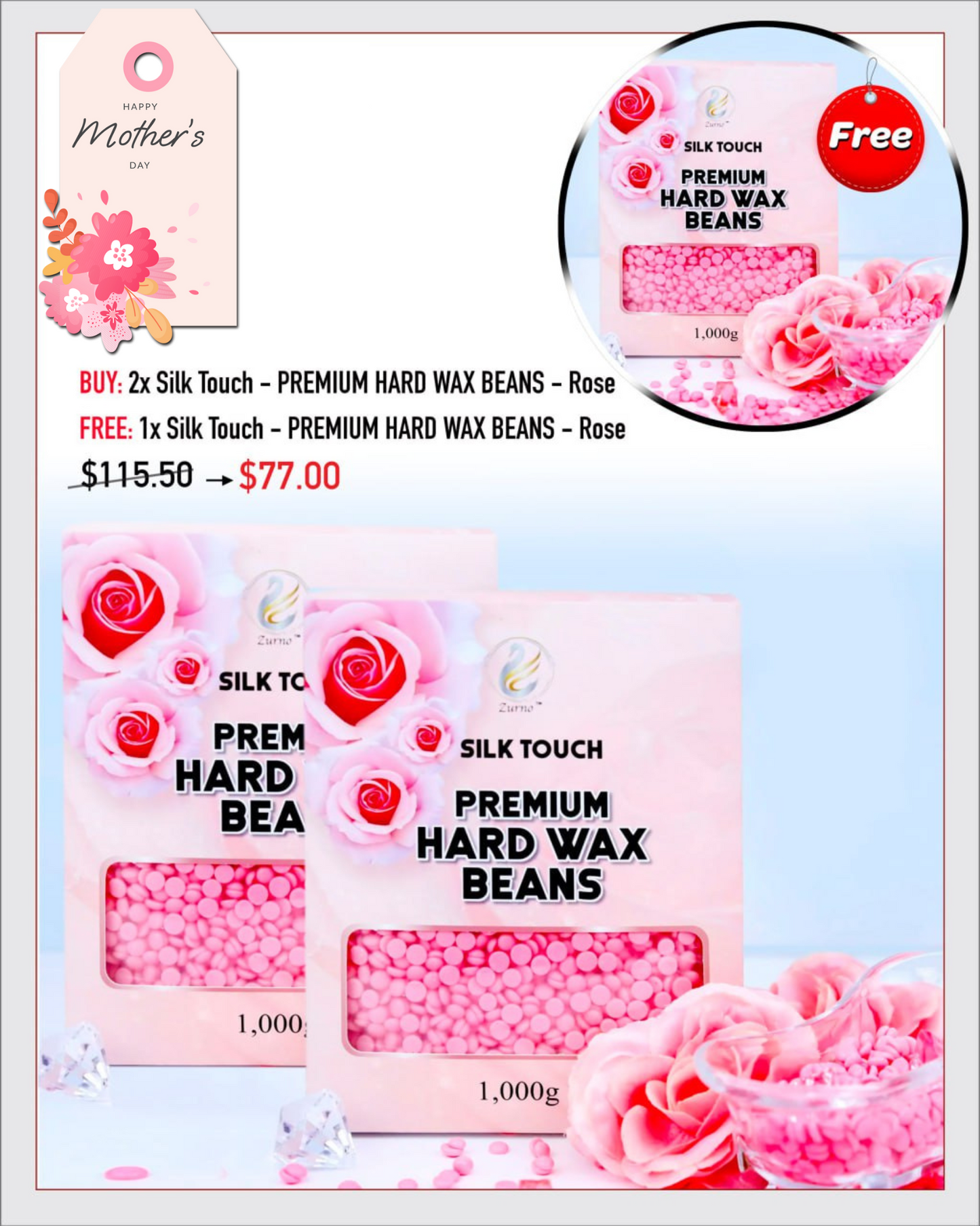 BEST PRICE EVER - Silk Touch - Hard Wax Beans Bundle