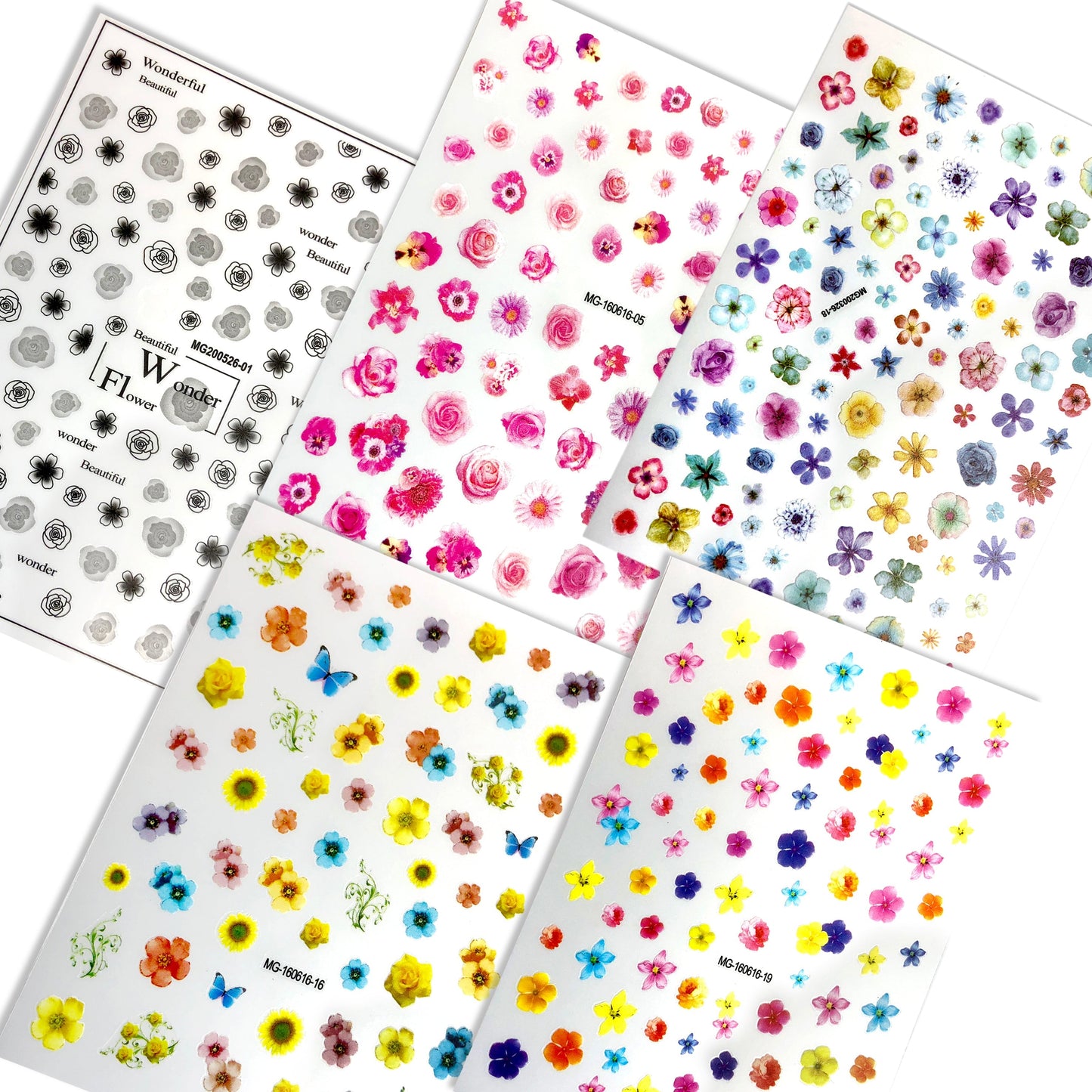 Flower Set #2 - 5 pcs