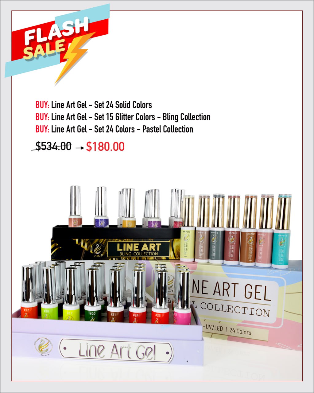 FLASH SALE - Line Art Gel Bundle