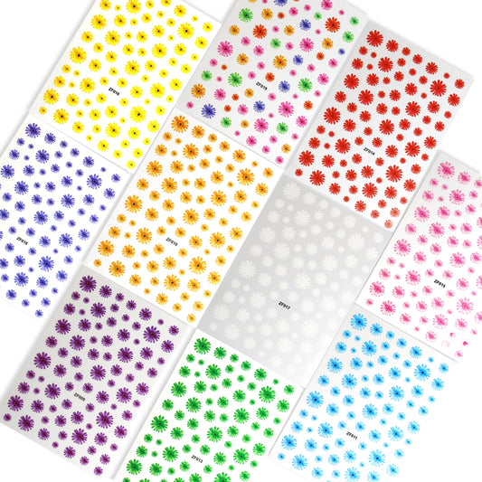 Sticker - Daisy Flower #08 - Set 11 pcs