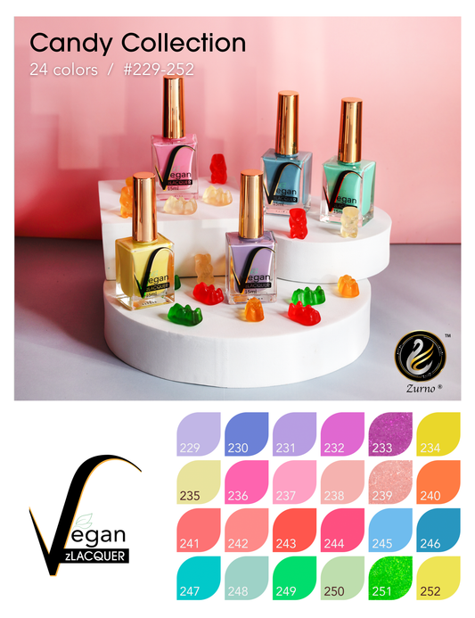 zLacquer |  #229 - #252 Candy Collection - 24 Colors