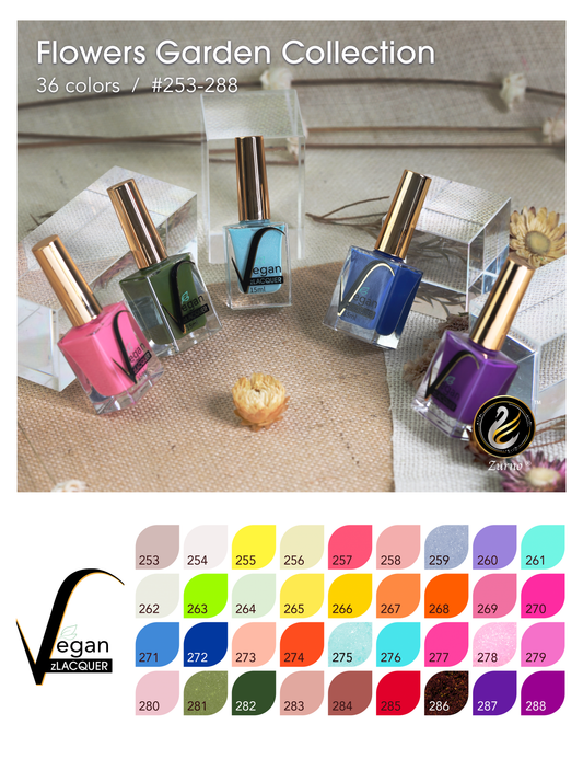 zLacquer |  #253 - #288 Flowers Garden Collection - 36 Colors