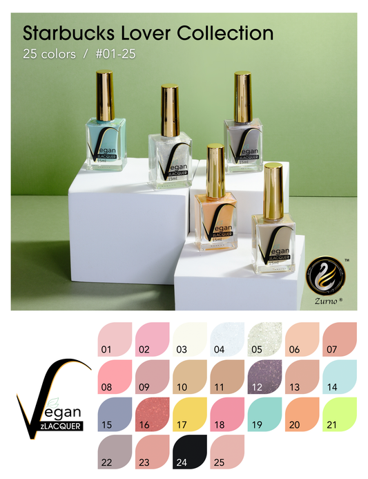 zLacquer | #001 - #025 Starbucks Lover Collection - 25 Colors