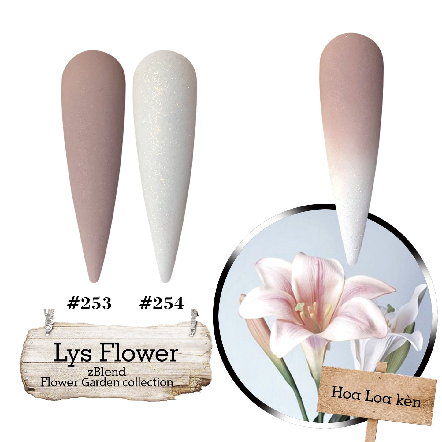 zBlend OR zGel | #253 - #288 Flowers Garden Collection - 36 Colors