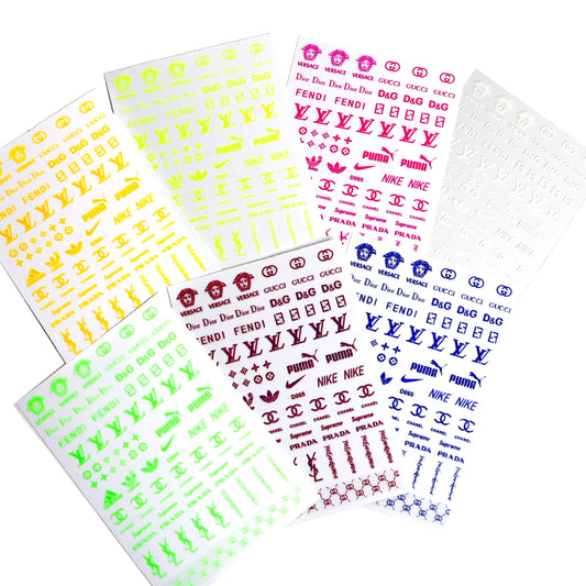 Brand Name Sticker set 2 (7 pcs)