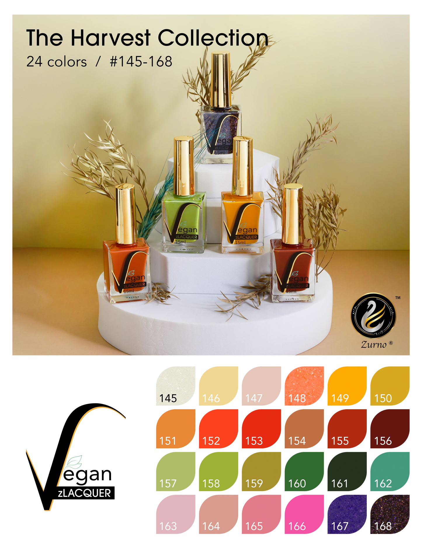 zLacquer | #145 - #168 The Harvest Collection - 24 Colors