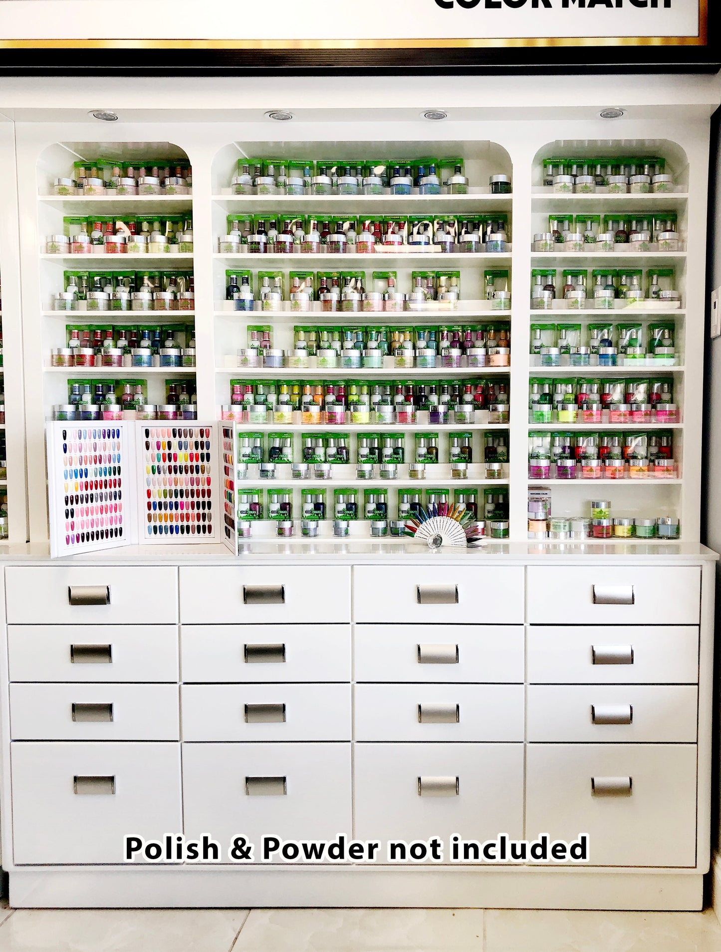 Dip n' Duo Polish & Powder Display Cabinet