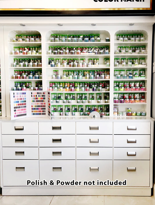 Dip n' Duo Polish & Powder Display Cabinet