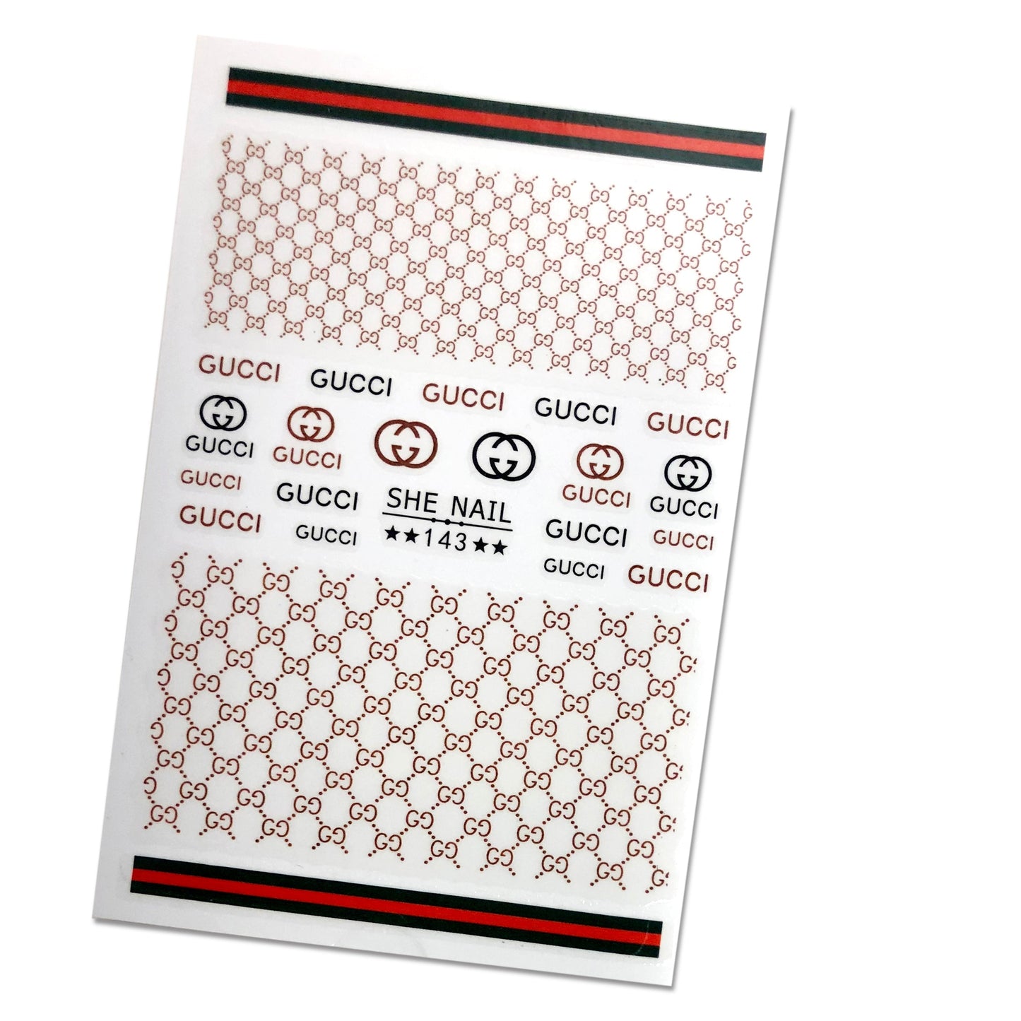 Brand name GC sticker 4 colors