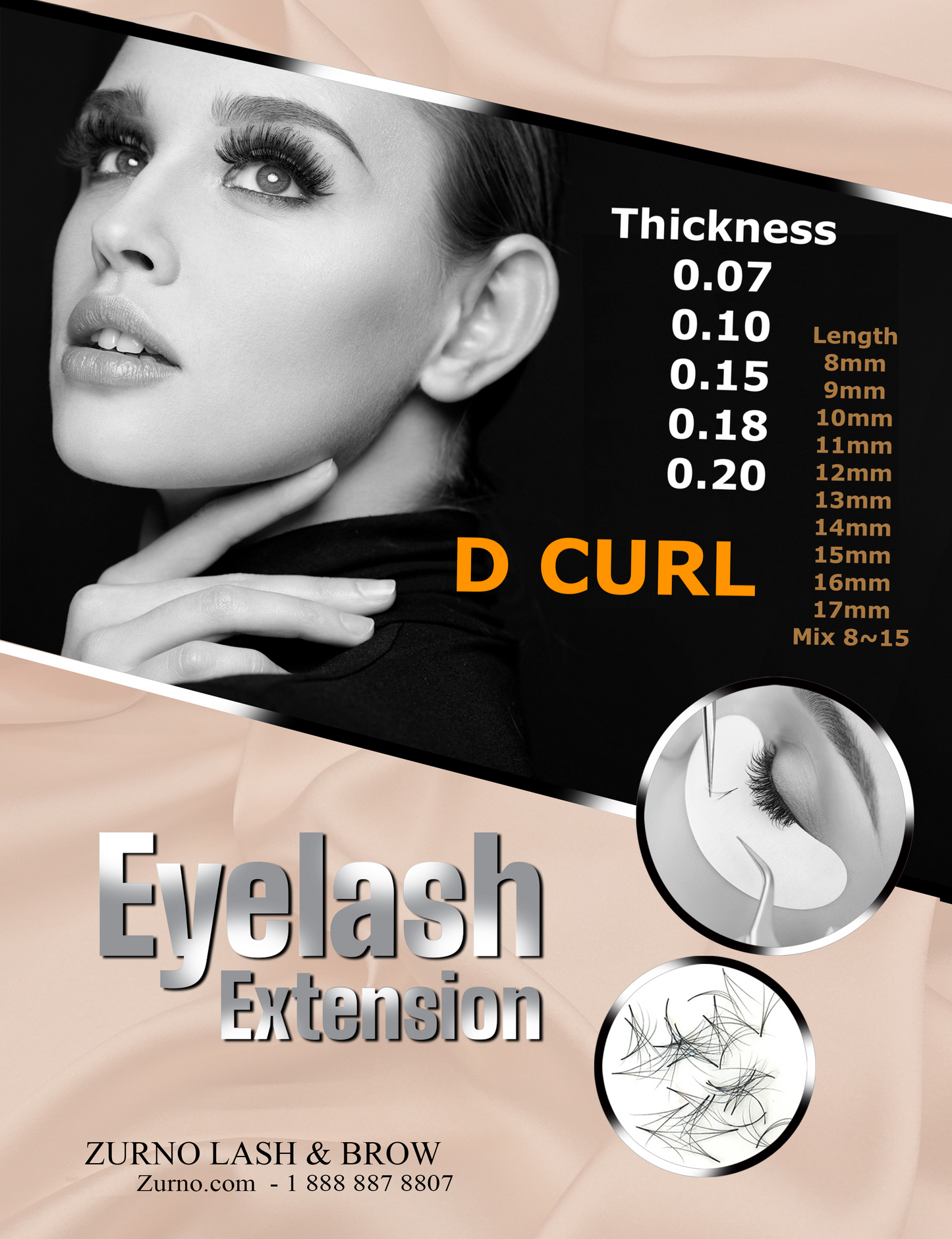 Classic Lash - D Curl - Thickness & Length Optional