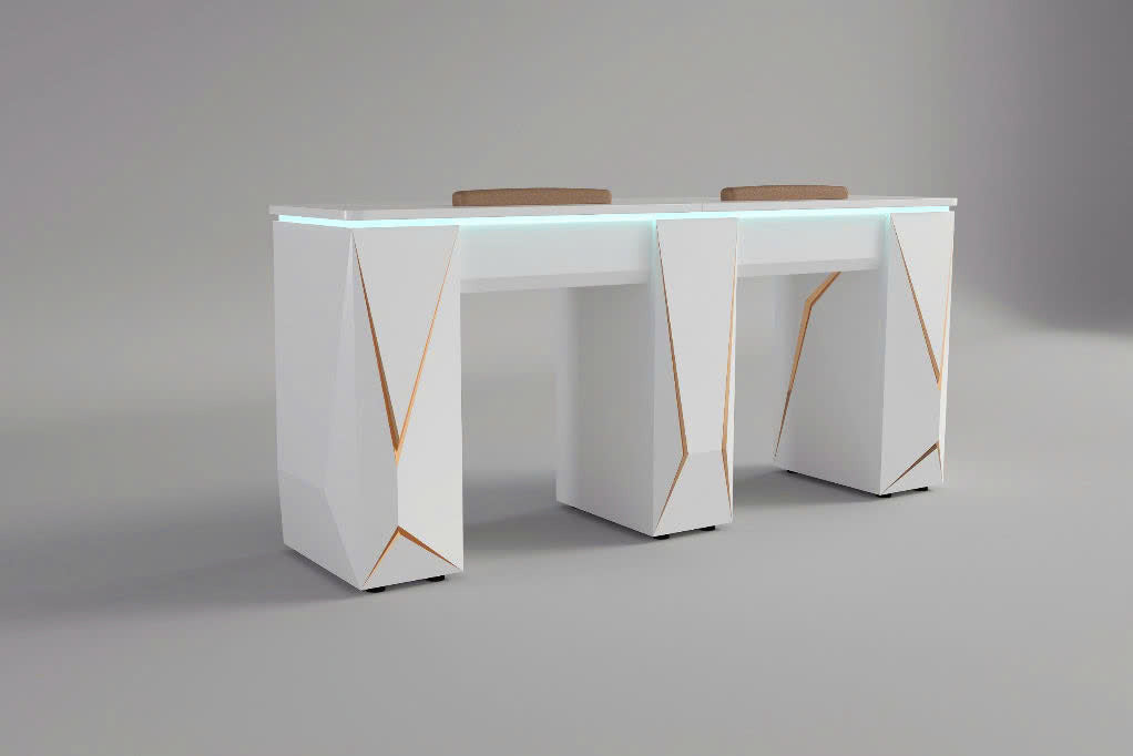 3D-02 Luxe Double Nail Table